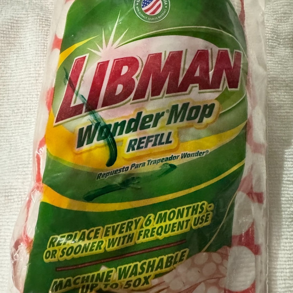 Libman Wonder 5.2 in. W x 10.6 in. L Nylon Mop Refill 1 pk